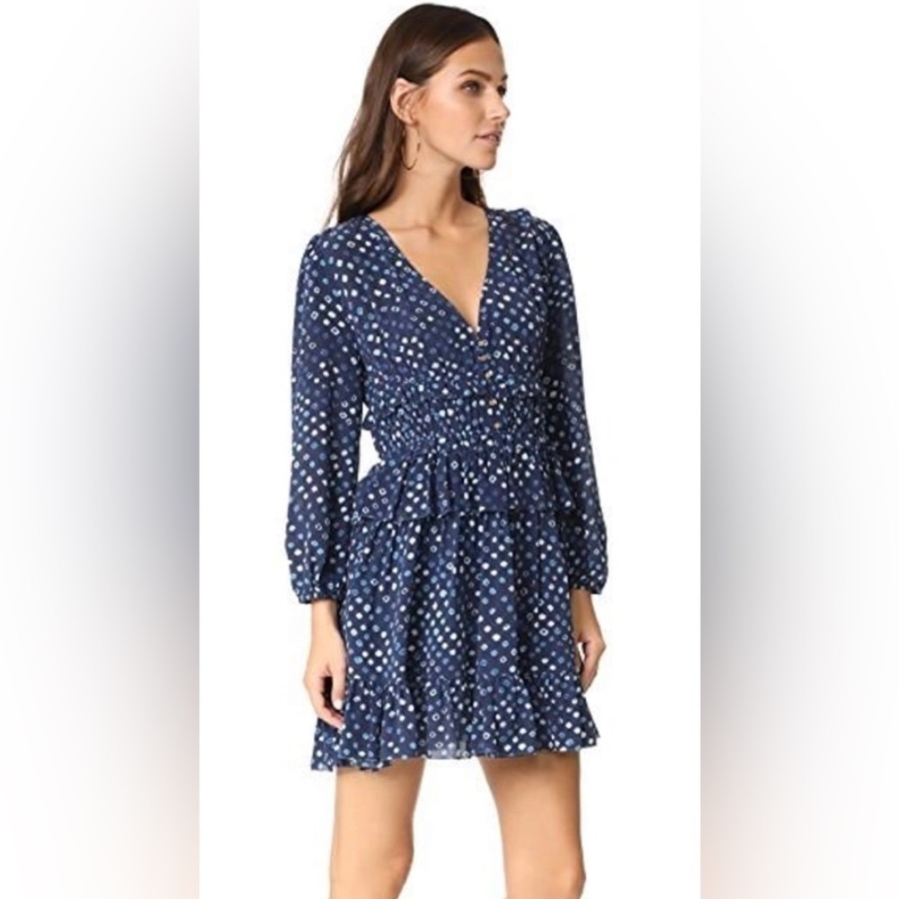 Ulla Johnson silk Gertie dress in indigo blue NWT - Picture 3 of 9